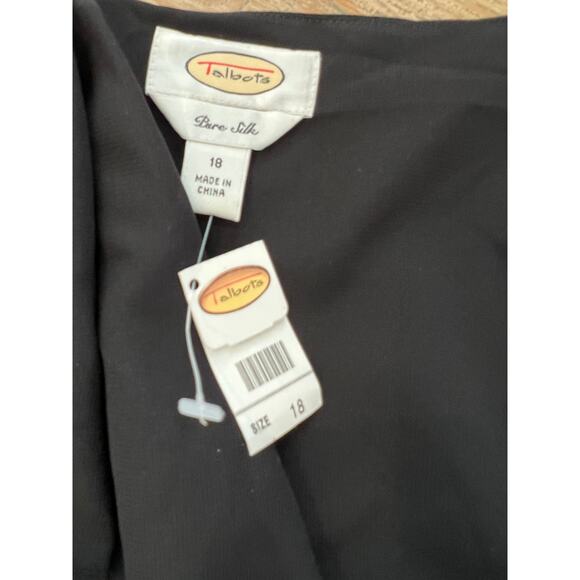 Talbots Black Silk Sleeveless Top 18 - Picture 5 of 5